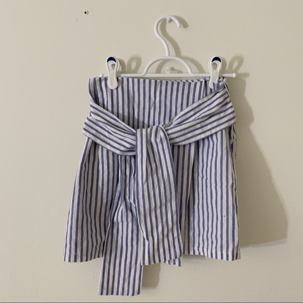 Striped blue skirt